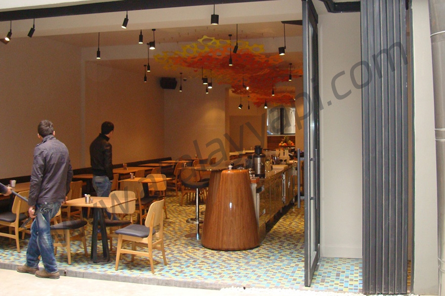 Dado Cafe Taksim Alüminyum Isı Yalıtımlı Kayar Toplanır Üretimi