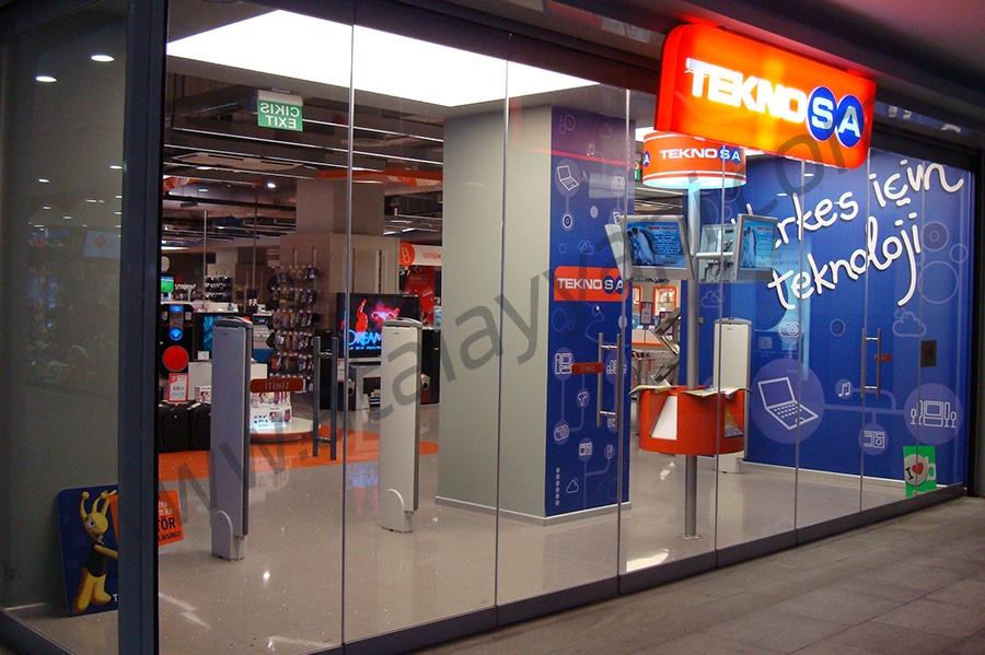 Teknosa Cam Cama Kayar Toplanır Üretimi