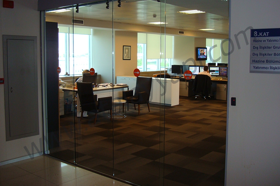 Tekstilbank Fotoselli Otomatik Döner Kapı