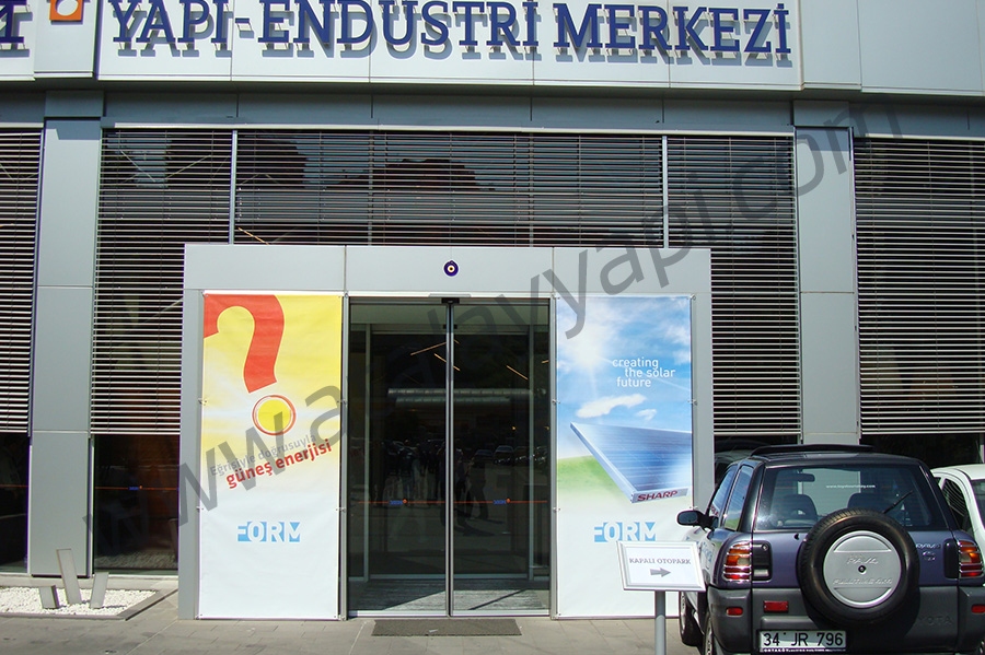 Yapı Endüstri Merkezi (YEM) Fotoselli Otomatik Döner Kapı