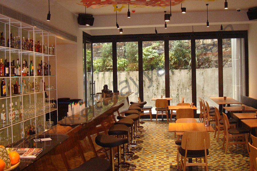 Dado Cafe Taksim Alüminyum Isı Yalıtımlı Kayar Toplanır Üretimi